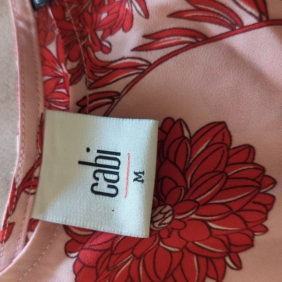 Cabi Top Strappy Floral women's size medium peplum bottom - Picture 8 of 12